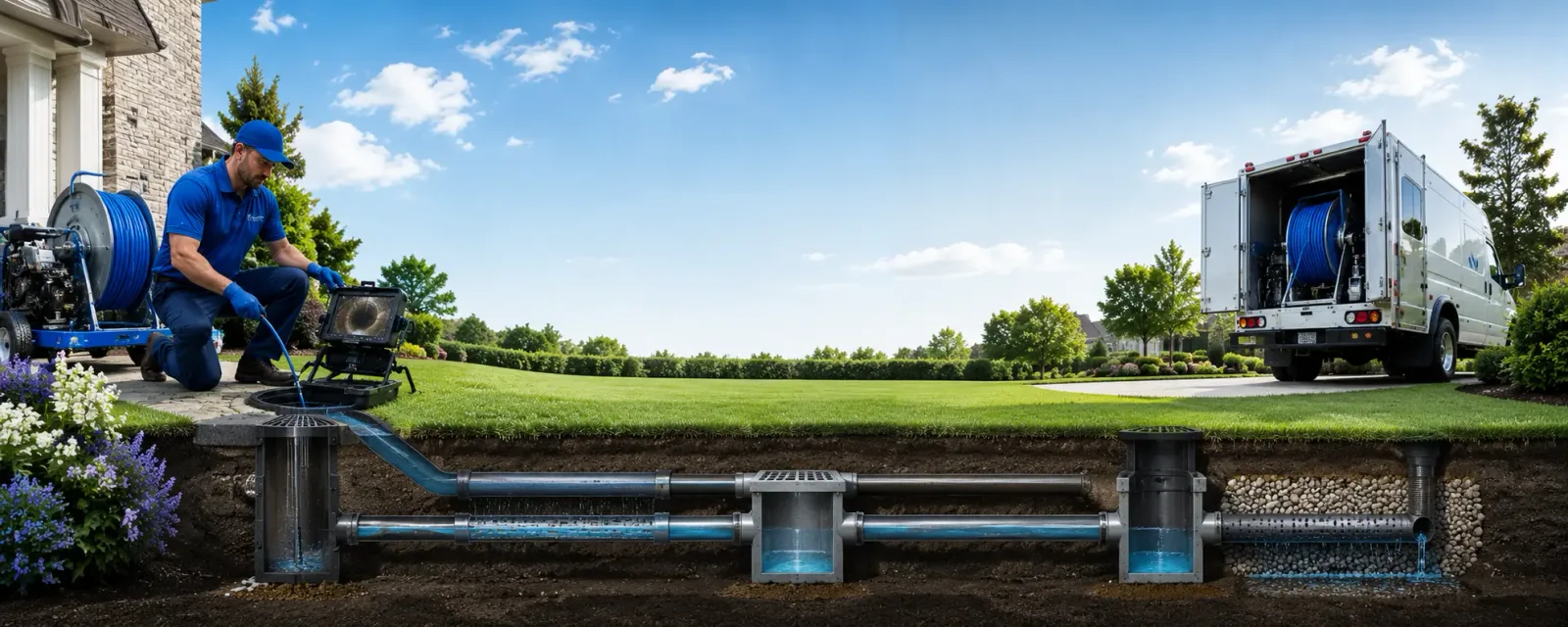 Outdoor drain cleaning information for Denton, MT